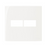 Placa 4x4 1+1 seção Branco Sleek Margirius