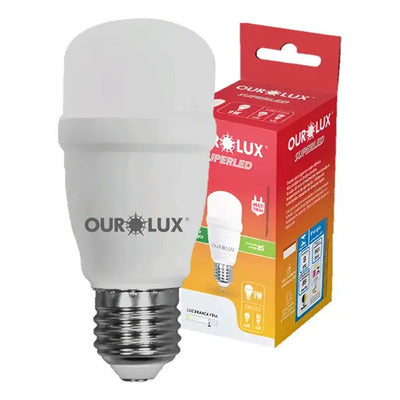 Lampada Ourolux Bulbo Mini T 9w Luz fria 6500k Bivolt E27