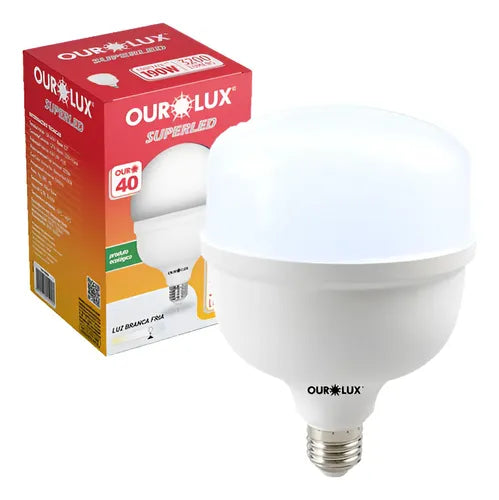 Lampada Ourolux Bulbo 40w Branca 6500k Alta Potencia E27