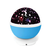 Abajur Giratório Projetor de Estrelas RBG Azul 4,5W