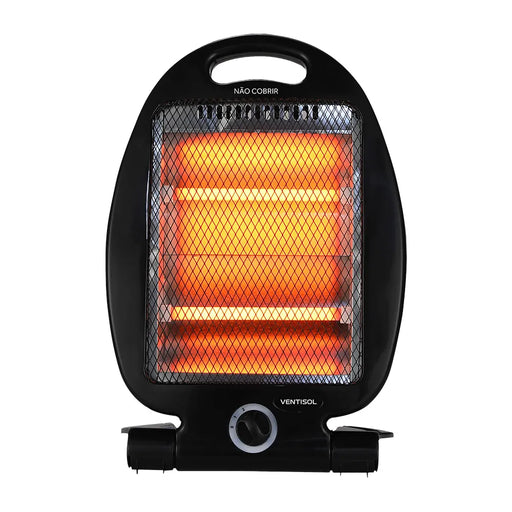 Aquecedor De Ambiente Elétrico Quartzo Ventisol 127v Preto