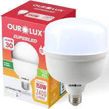 Lâmpada Superled Alta Potência Ourolux T 30w E27 6500k