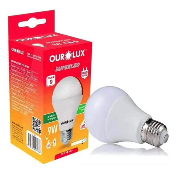 Lâmpada Ourolux LED 9W 6500K Bivolt
