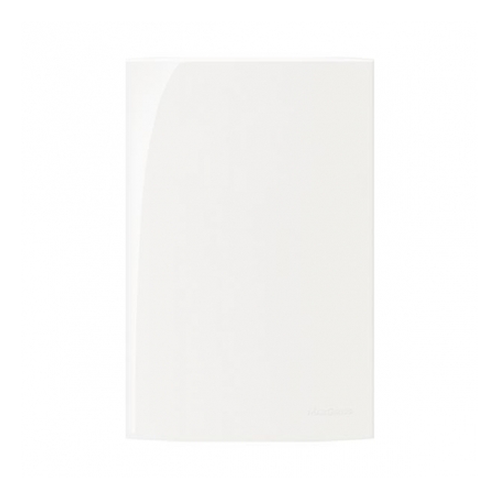 Placa 4X2 - Cega Branco Sleek Margirius