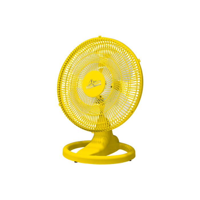 Ventilador de Mesa 50CM Grade Plástica Bivolt Amarelo Colors Venti-Delta 170W
