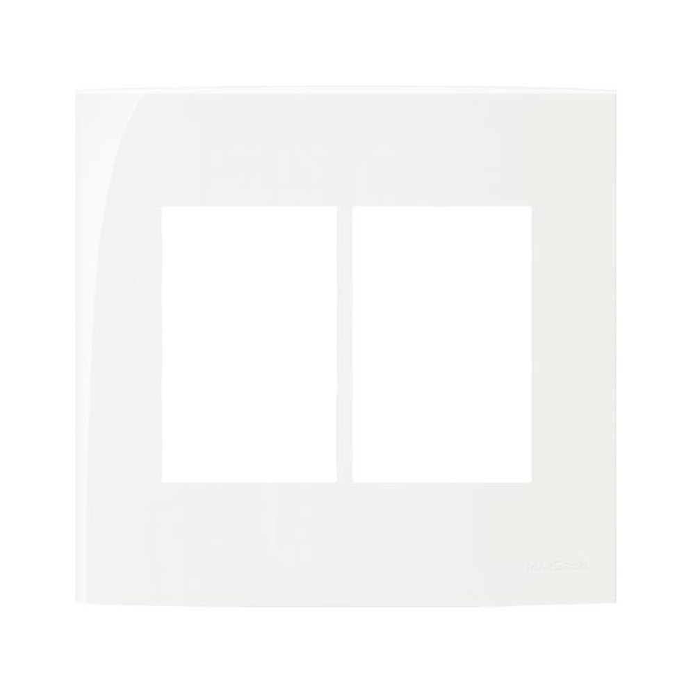 Placa 4x4 3+3 seção Branco Sleek Margirius